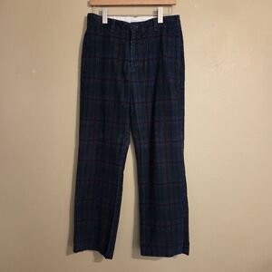 VINEYARD VINES‎ Navy Blue Green Plaid Corduroy Preppy Trouser Pants Men's 30×30